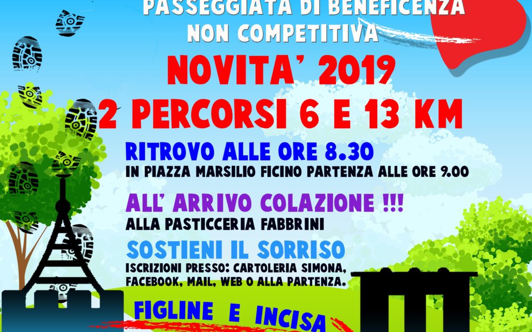 Domenica 1 Settembre – SmileRun2019 – FiglineIncisaUnitiNelSorriso